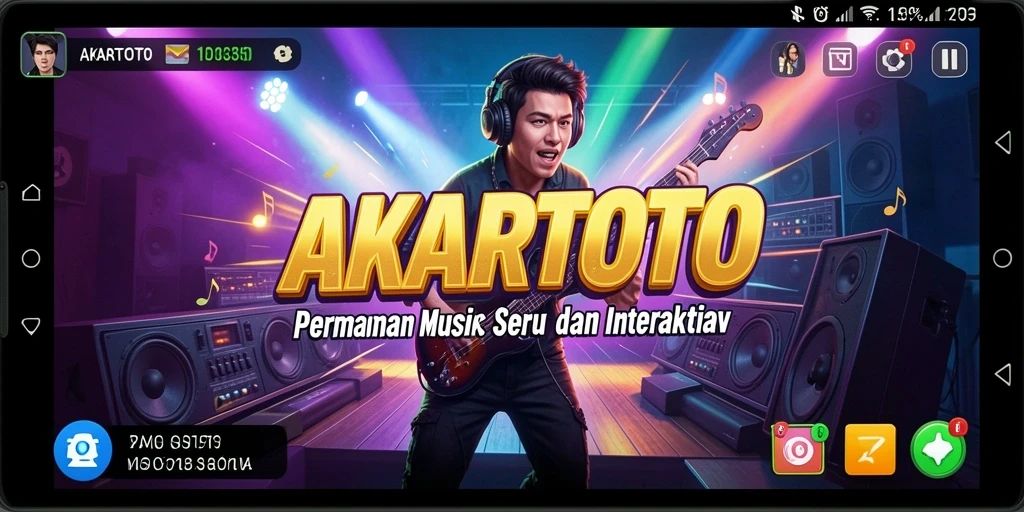Tampilan gameplay AKARTOTO yang menarik dan interaktif.