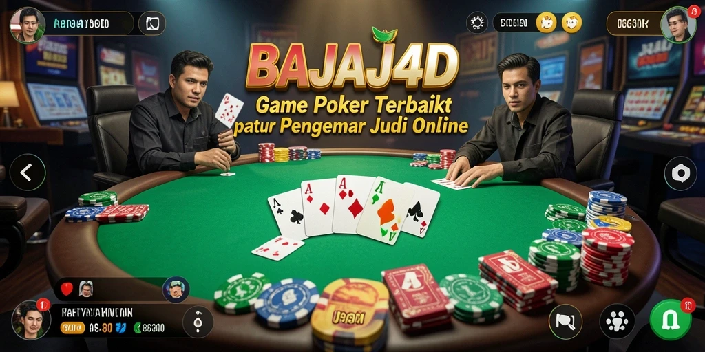Tampilan gameplay seru di BAJAJ4D yang menampilkan aksi Poker.