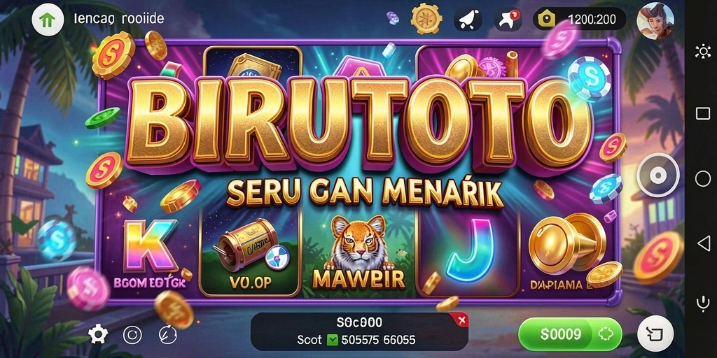 Tampilan gameplay BIRUTOTO yang menarik dan menyenangkan.