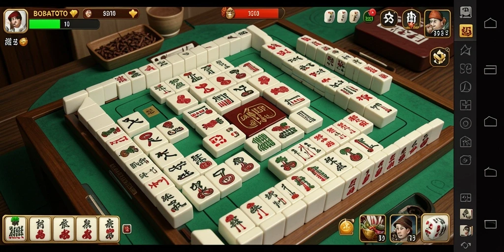 Tampilan utama BOBATOTO dengan gameplay Mahjong yang seru dan menantang.