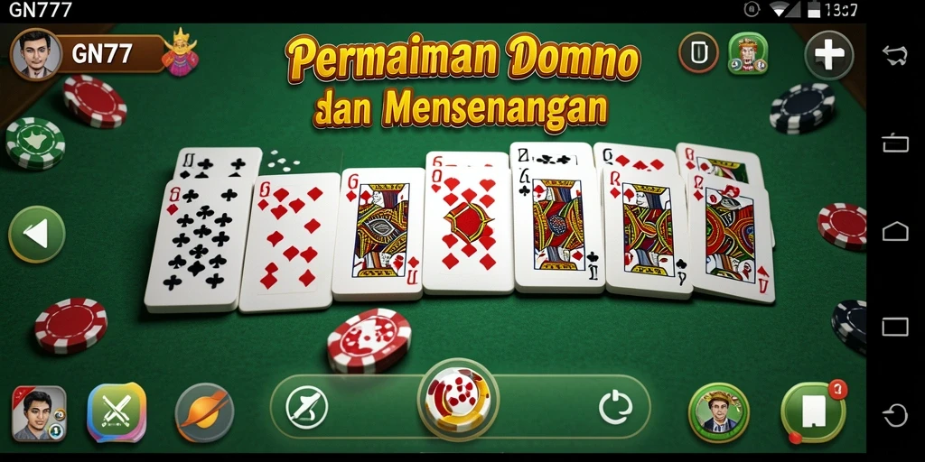 Gameplay Domino GN777 yang menarik dan seru.