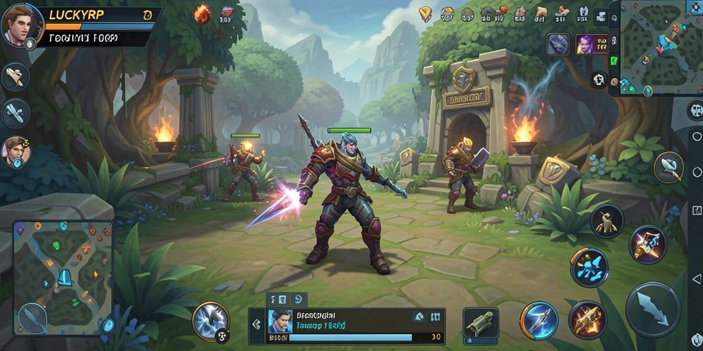 Tangkapan layar dari gameplay <strong>LUCKYRP</strong> yang menampilkan aksi strategi yang intens.