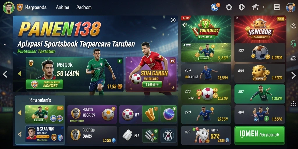 Tampilan gameplay menarik dari aplikasi Sportsbook PANEN138.