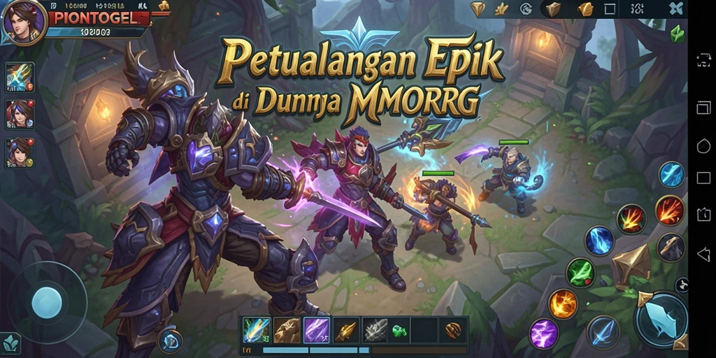 Screenshot menampilkan aksi seru dalam dunia PIONTOGEL.
