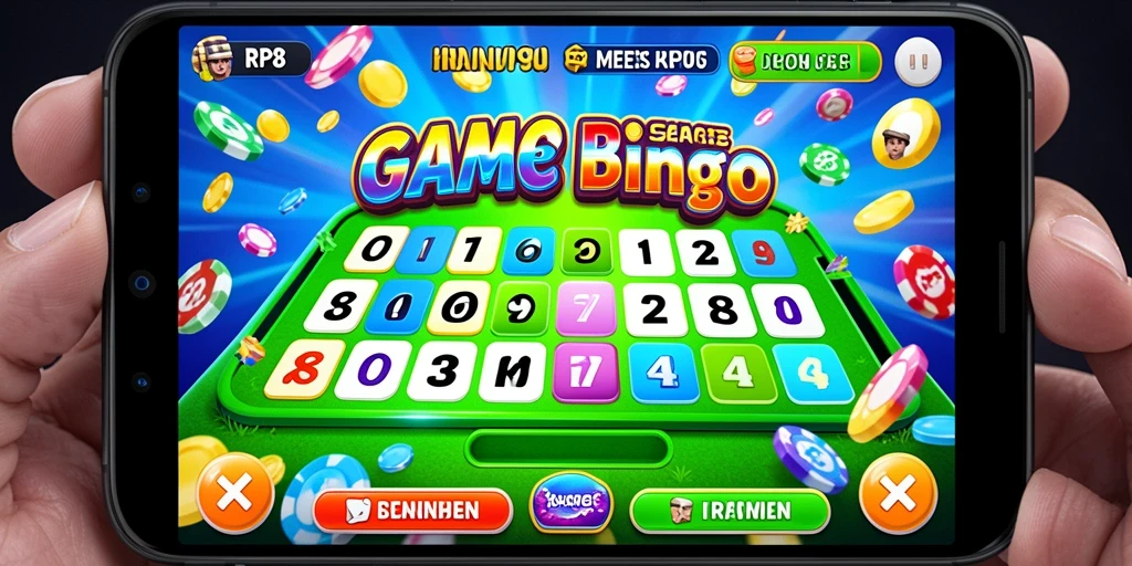 Screenshot menangkap momen seru bermain Bingo di RP8.