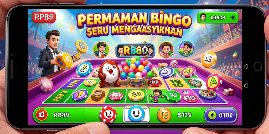 Tampilan gameplay seru dalam RR89, penuh warna dan interaksi.