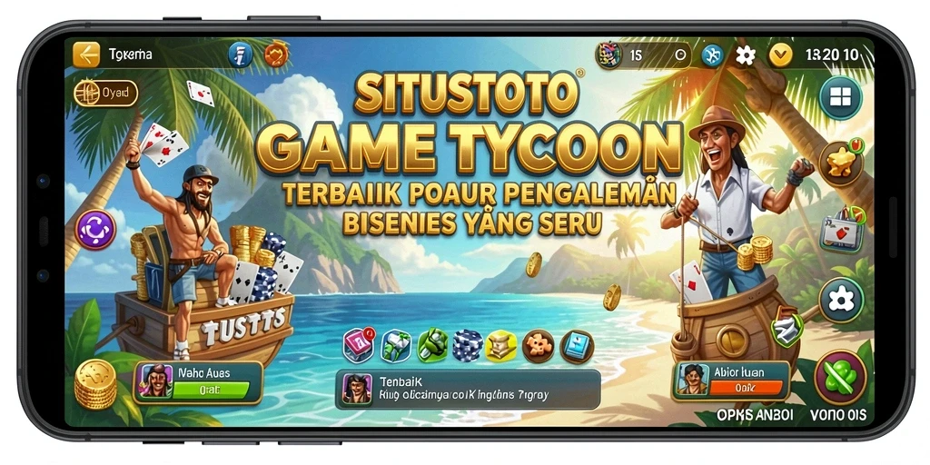 Screenshot utama dari gameplay SITUSTOTO yang menunjukkan pengalaman Tycoon.
