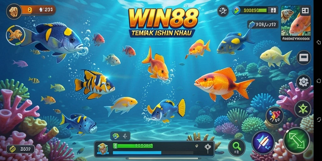 Tampilan gameplay Tembak Ikan yang seru dan menantang.